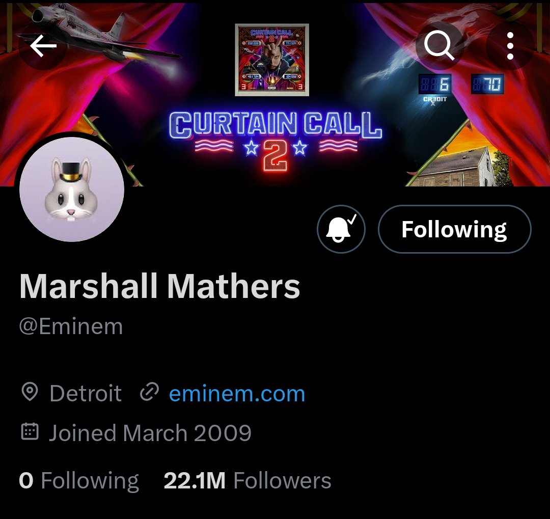 🚨 Eminem has changed his profile photo across his social media accounts.