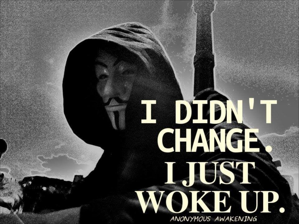 Я ЭТОГО НЕ ДЕЛАЛ
ИЗМЕНЕНИЕ.
Я ПРОСТО
ПРОСНУТЬСЯ.
АНОНИМНОЕ ПРОБУЖДЕНИЕ