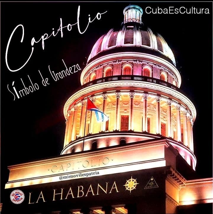 @mimovilespatria El Capitolio Nacional de La Habana constituye uno de los símbolos más notables de la ciudad, visítelo!!!! #CubaEsCultura #MiMóvilEsPatria
