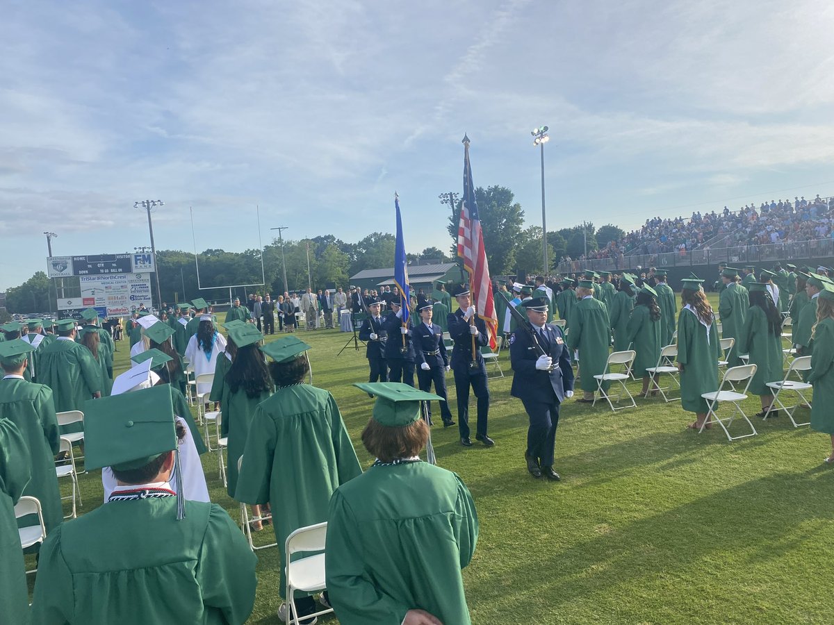 The GHS AFJROTC Color Guard presented The Colors prior to this evening’s GHS graduation. To all the graduates, good luck and God speed down whichever paths in life you pursue. Chase your dreams with energy and passion! #WeAreRCSTN #RobCoAFJROTC