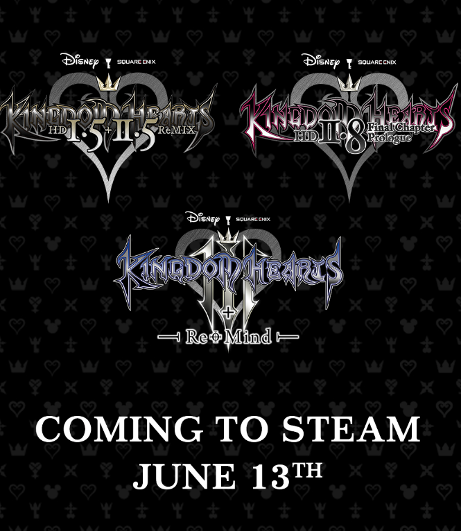 Kingdom Hearts serisi 13 Haziran'da Steam'e geliyor!