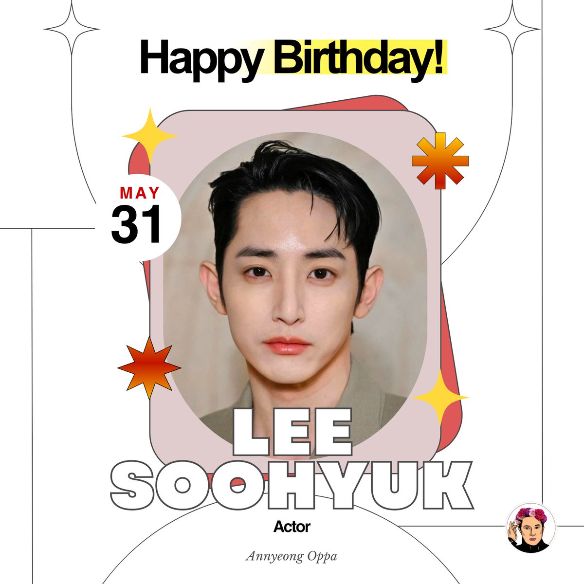 Today is Lee Soohyuk's special day! 🥳 Happiest birthday to the talented Lee Soohyuk! May your day be blessed and filled with happiness and joy! ❤️🎉 For more K-drama updates, visit: annyeongoppa.com #HappyLeeSoohyukDay