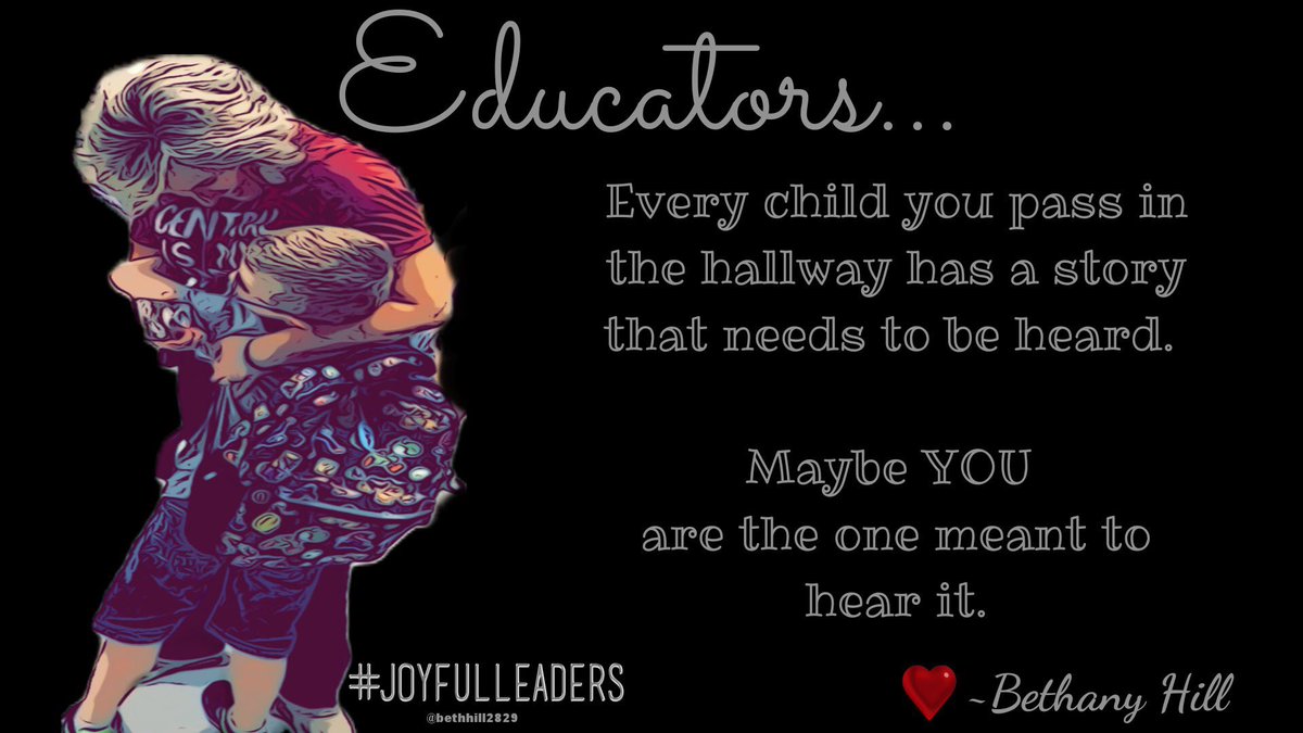 Every. Single. Human. 
Will you take a moment to listen to someone’s story this week? 
#CelebrateMonday #JoyfulLeaders