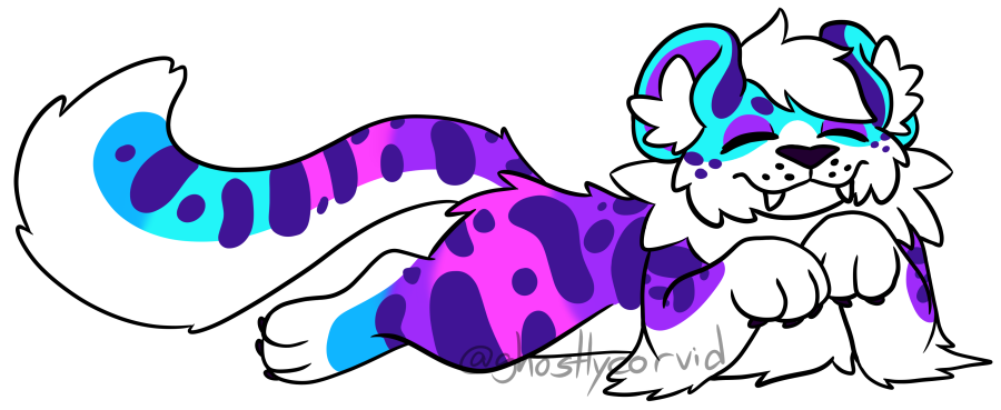 ghostlycorvid's tweet photo. I ended up making the ParadoxPins Patreon variant of Nacre a canon winter coat coloration! :> https://t.co/Nq0TSvQMXq