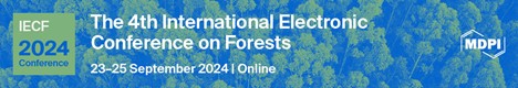 🕓FINAL CALL !!! ONE WEEK LEFT until the Abstract Submission Deadline at The 4th International Electronic Conference on Forests (23-25 September 2024) Submit by 25th June 2024: sciforum.net/user/submissio… Visit our website: sciforum.net/event/iecf2024… #IECF2024 #Forests #conference