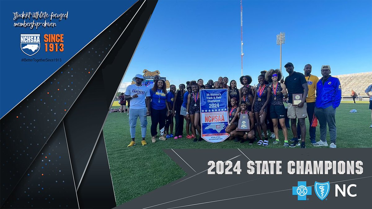 Congratulations to the 2024 NCHSAA Track and Field State Champions!! 1A Women: Swain County @SwainHighSchool 1A Men: Swain County @SwainHighSchool 3A Women: Dudley @WeAreDHS 3A Men: Dudley @WeAreDHS #NCHSAA #BetterTogetherSince1913