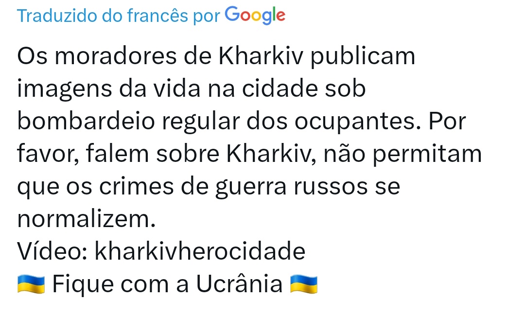 Nós amamos a Ucrânia, nós amamos Kharkiv ❤️🇺🇦
#StandWithUKraine
#ArmUkraineToWinNow