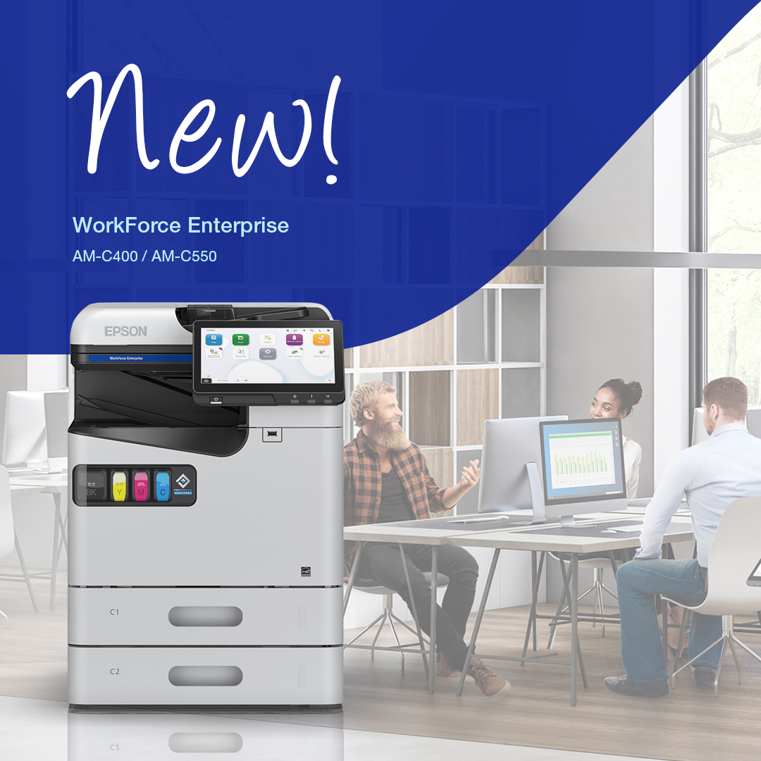 EpsonAust's tweet image. Introducing the Epson WorkForce Enterprise AMC400/AMC-550! 

Click here to learn more: bit.ly/3USGGpI

#epson #epsonaustralia #workforceenterprise #printers #business #businessinkjet