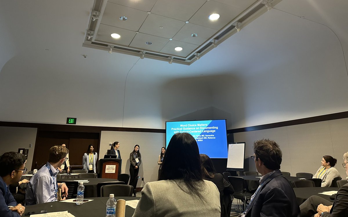 So excited to present on individual and institutional drivers of inequity in OUD care at @SocietyGIM, thank you for creating a space that moves us to fiercely advocate for our patients and their communities in academic medicine #SGIM2024 💙