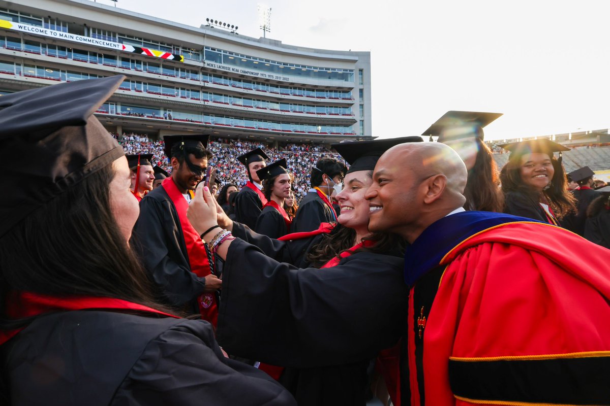 A true pleasure welcoming @GovWesMoore as our 2024 Commencement Speaker. Governor Moore is the leader of our state, friend of the University, and a great role model for our graduating class. #UMDgrad