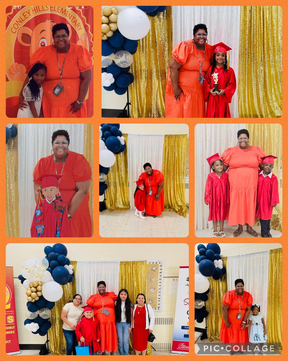 Today was the first of @ConleyHillsCubs promotion ceremonies. Our PK and Kindergarten champs shined bright 🌟 I am one blessed principal 🧡. I love my babies 💛 @DrTamaraCandis