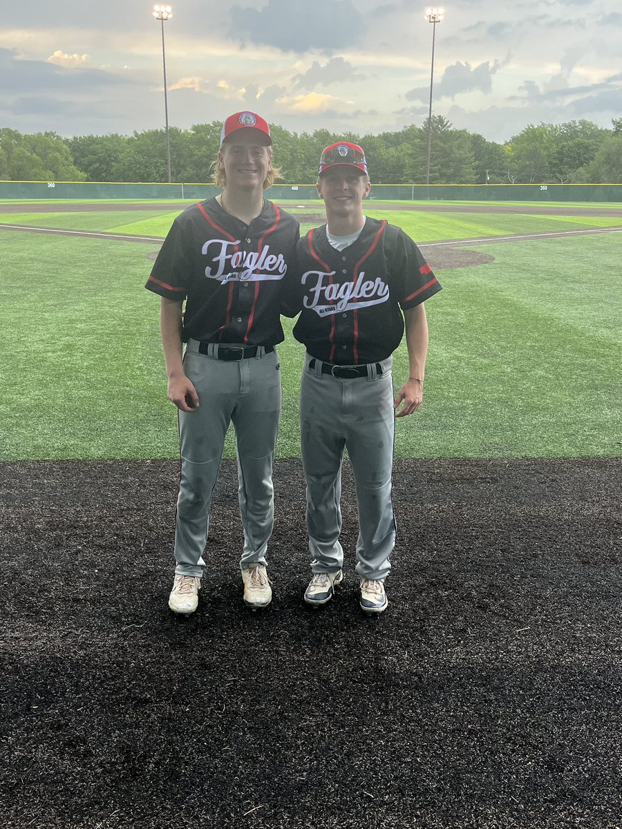 LLBaseball_'s tweet photo. A fun atmosphere tonight at the Brolhorst-Fagler All-Star Game! 

@ryan_bokelmann with a clean inning on the bump and an oppo 2B offensively 

@AlexOhnoutka_9 stays on a 2 strike pitch and hits a RBI single the other way! 

Been a pleasure to watch you fellas! https://t.co/4BrY49UacE