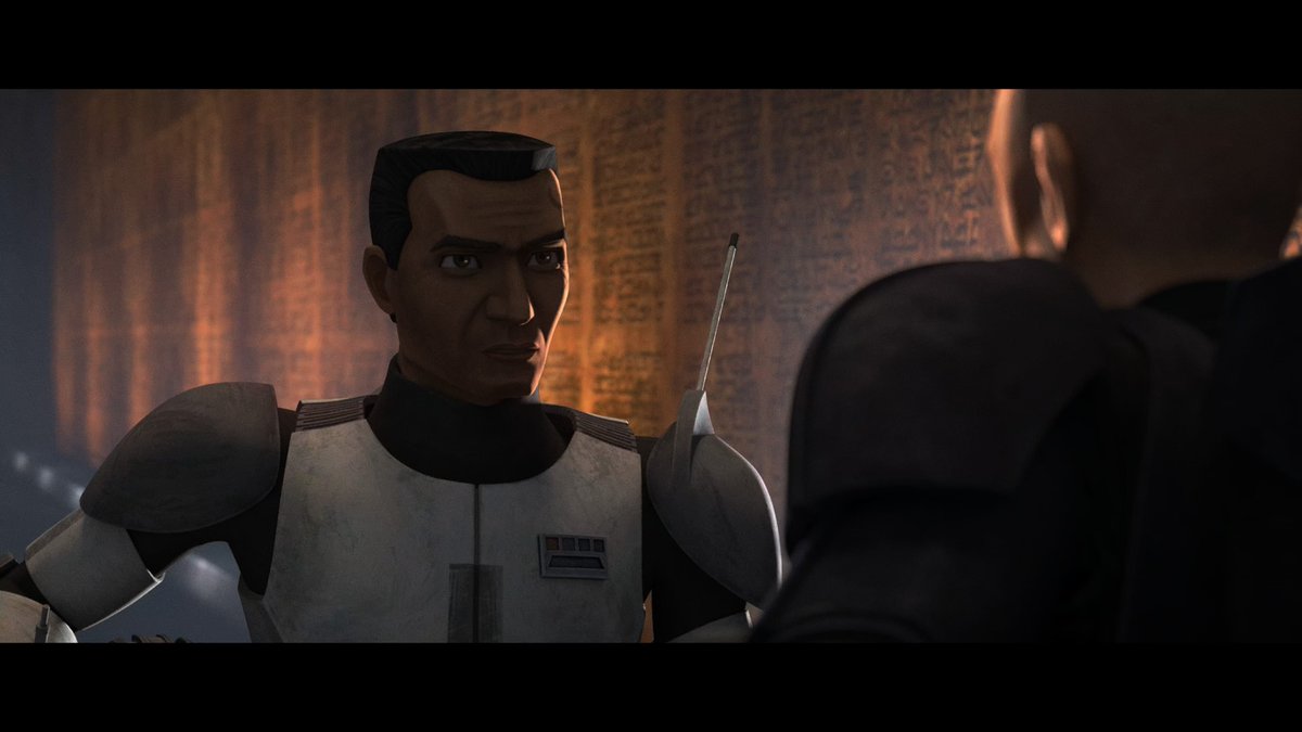 Crosshairs whole time with the empire being in cool and dark lighting and the only time there WAS warmth was when he was with mayday and Cody 😭