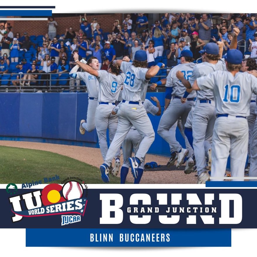 Blinn College baseball tweet media