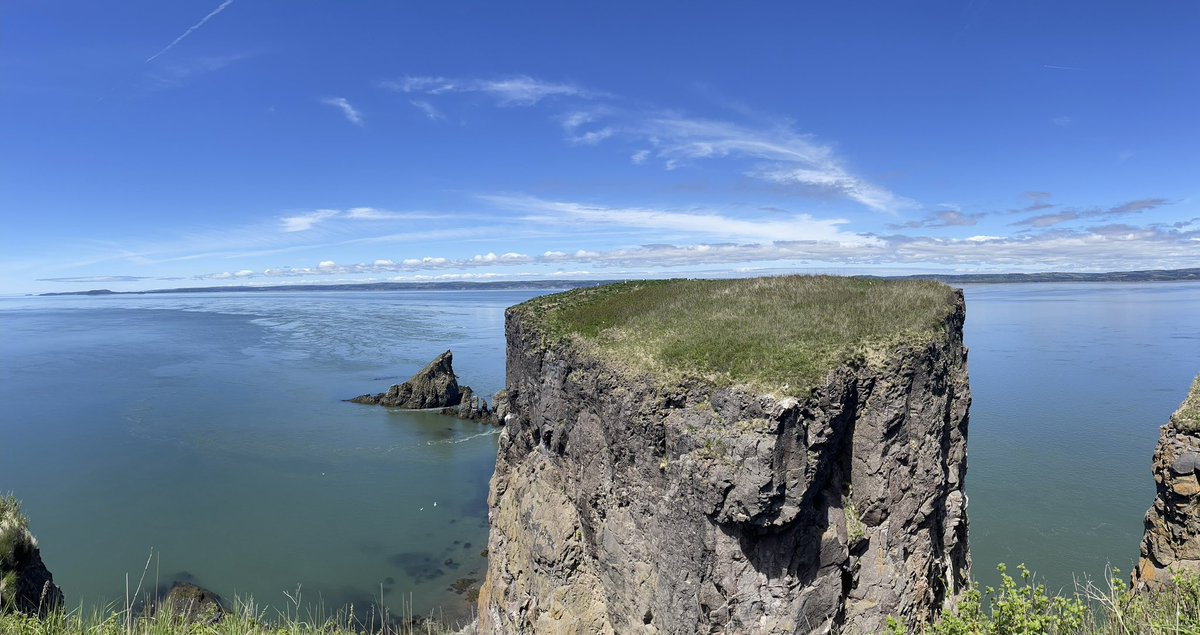 You just can’t beat this.  100’s of people enjoying the Cape Split trail today but thanks to the new loop option, the trail itself was not crowded.  Sunshine heat and no wind out there today! #Shareyourweather  @MurphTWN @KMacTWN @MurphTWN @NateTWN @ChristinaBehme4
