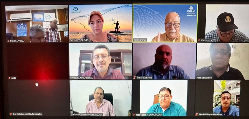 Se sostuvo reunión con Dr. Pablo Arenas, Director de IMIPAS, para atender los temas de Golfo de Ulloa, Mar Muerto, Pez Dorado, ostión de Tamiahua, impacto industrial de hidrocarburos y dictámenes de permisos y concesiones. Reunión para dar solución a los planteamientos del sector
