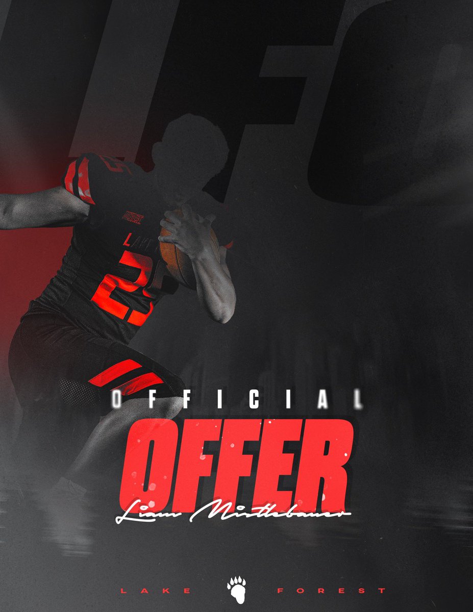 So excited and grateful to receive my first offer to @LFC_FOOTBALL and for opportunity to play at the next level. Thank you @Coach_Sanchez55 and Coach Cat. Go #Foresters. @Husky_Football7 @swoll1 @CoachDixonDBs @Coach_TomJ @NzoneFootball