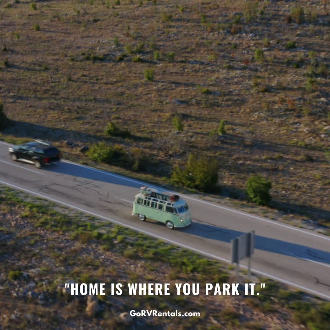 Wherever you go, home is where you park it. 🚐✨ #RVlife #HomeOnWheels #AdventureAwaits