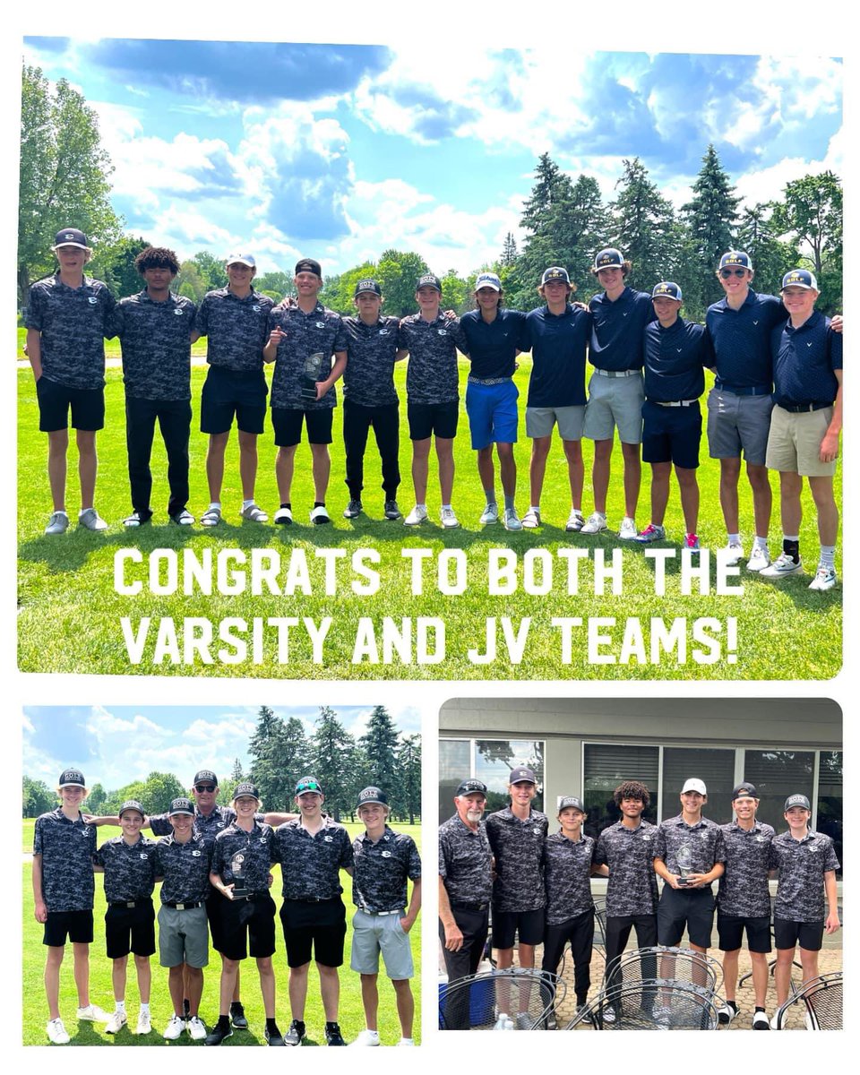 SLEBoysGolf's tweet image. 🏆 Post-season LVC tourney victories for Varsity and JV! Varsity - Ryan Kruschka finished 1st 🥇 and Ryan Tobin 3rd 🥉 overall
JV - Will DeHorn finished 2nd🥈overall
East is LVC season co-champs with SLHS!