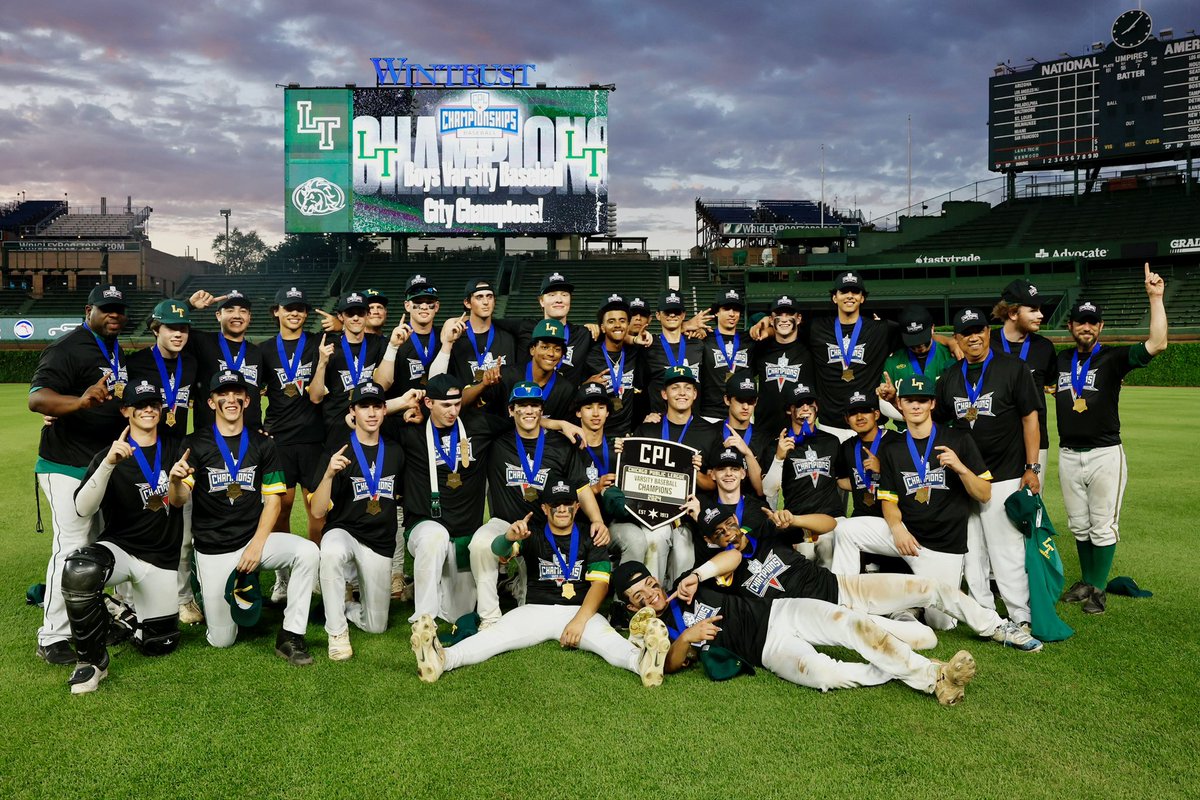 2024 Chicago Public League Varsity Baseball Champions! 🏆 @LaneTechHS