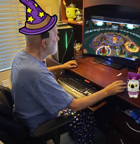 Me still playing Wizard101 at the age of 80