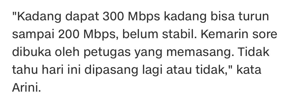 ghozyulhaq's tweet image. Baca berita di CNN: Layanan @Starlink di Puskesmas Klungkung Dicopot karena Belum Stabil

Belum stabilnya: