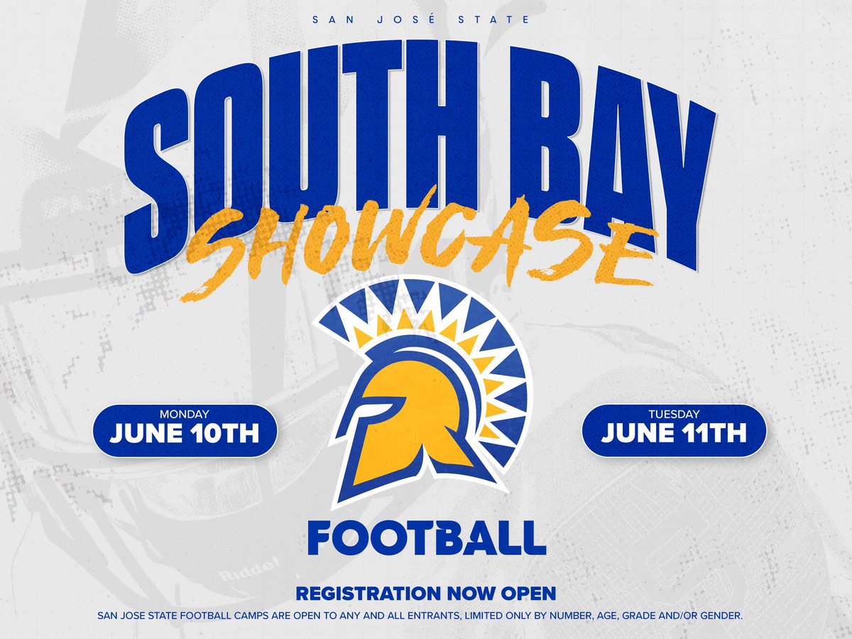 Thanks @GarrettWolfe11 & @SanJoseStateFB for the invite! 🌴☀️ 🔵🟡🏈 #AllSpartans #ThisIsSparta #Chas1ngBest #TGBTG