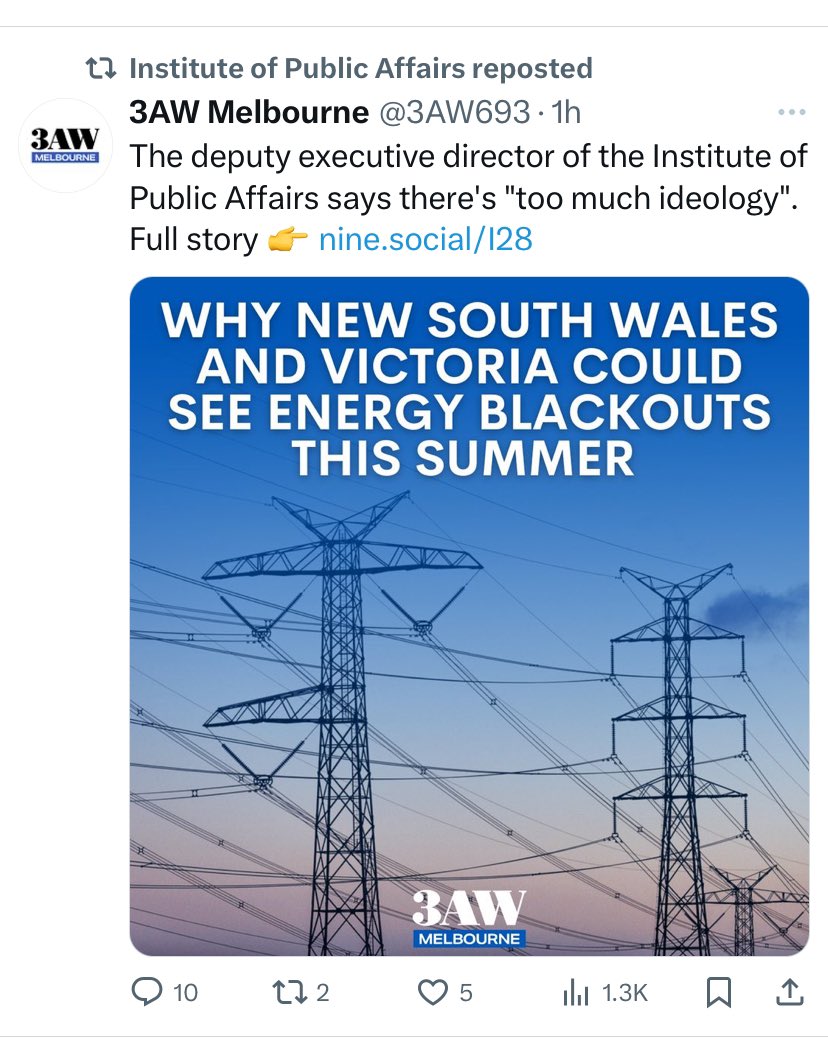 #ThisIsAustralia 🙄🤔🤣 #irony #energy #springst #nswpol #auspol