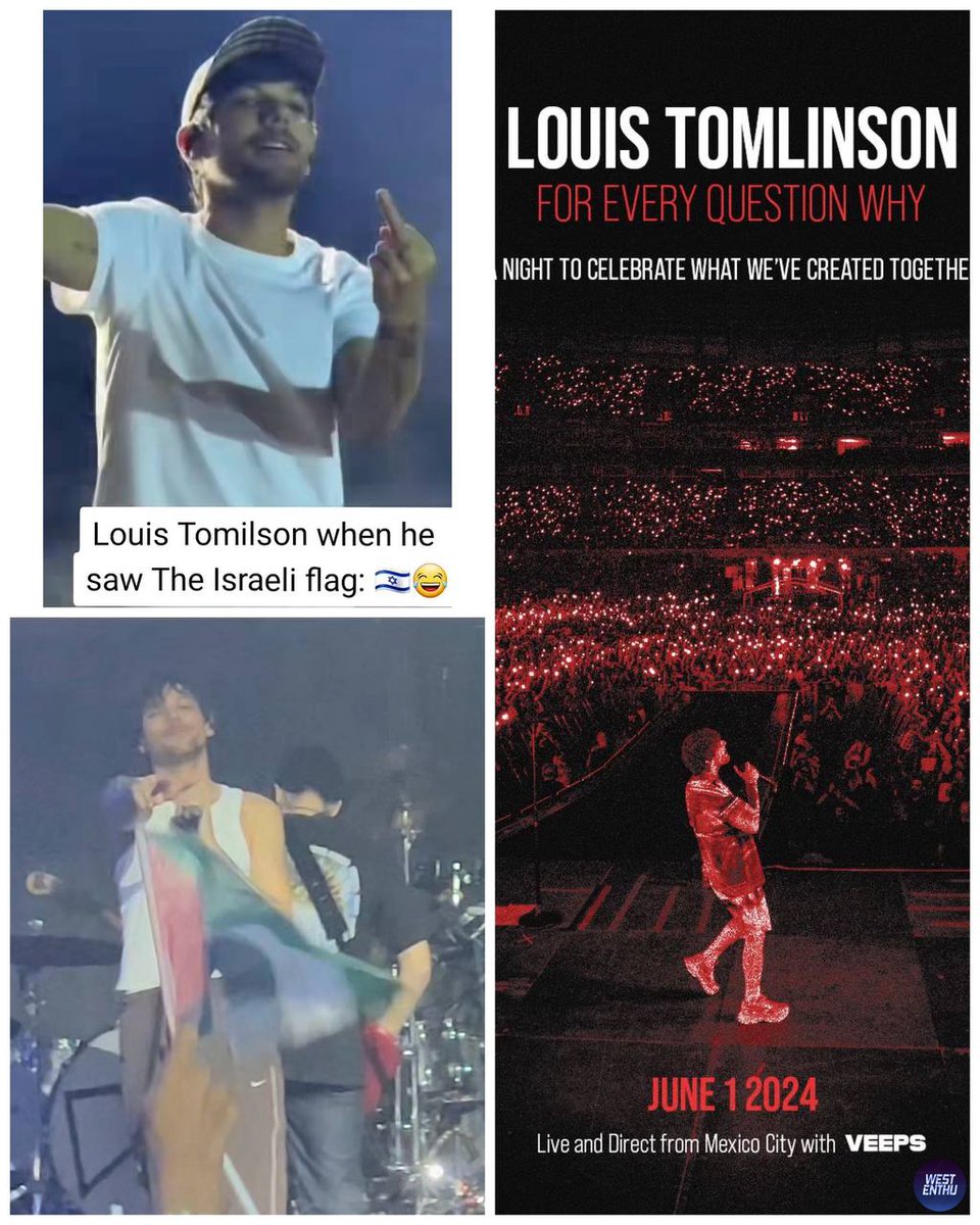 westenthu's tweet photo. 🕊️ proud of louis tomlinson, dia ngadain festival musik sendiri dan semua keuntungannya bakal didonasiin ke war child UK, buat anak anak di gaza❤️ https://t.co/nNv3BbAQpX