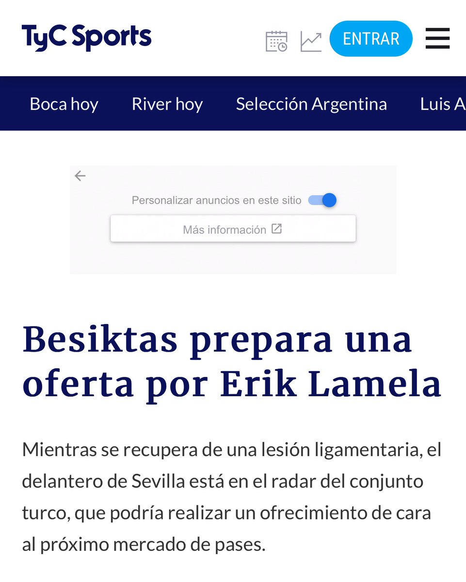 Beşiktaş, Sevilla’dan ayrılma ihtimali olan Erik Lamela için teklif hazırlıyor.. (TyC Sports)