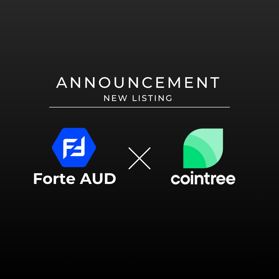 forte_tech_sol's tweet photo. AUDF is listed on Australia’s Most Accessible Cryptocurrency Exchange. Trusted Since 2013.
#cointree #JessRenden #AUDF https://t.co/KocqvEX5CA