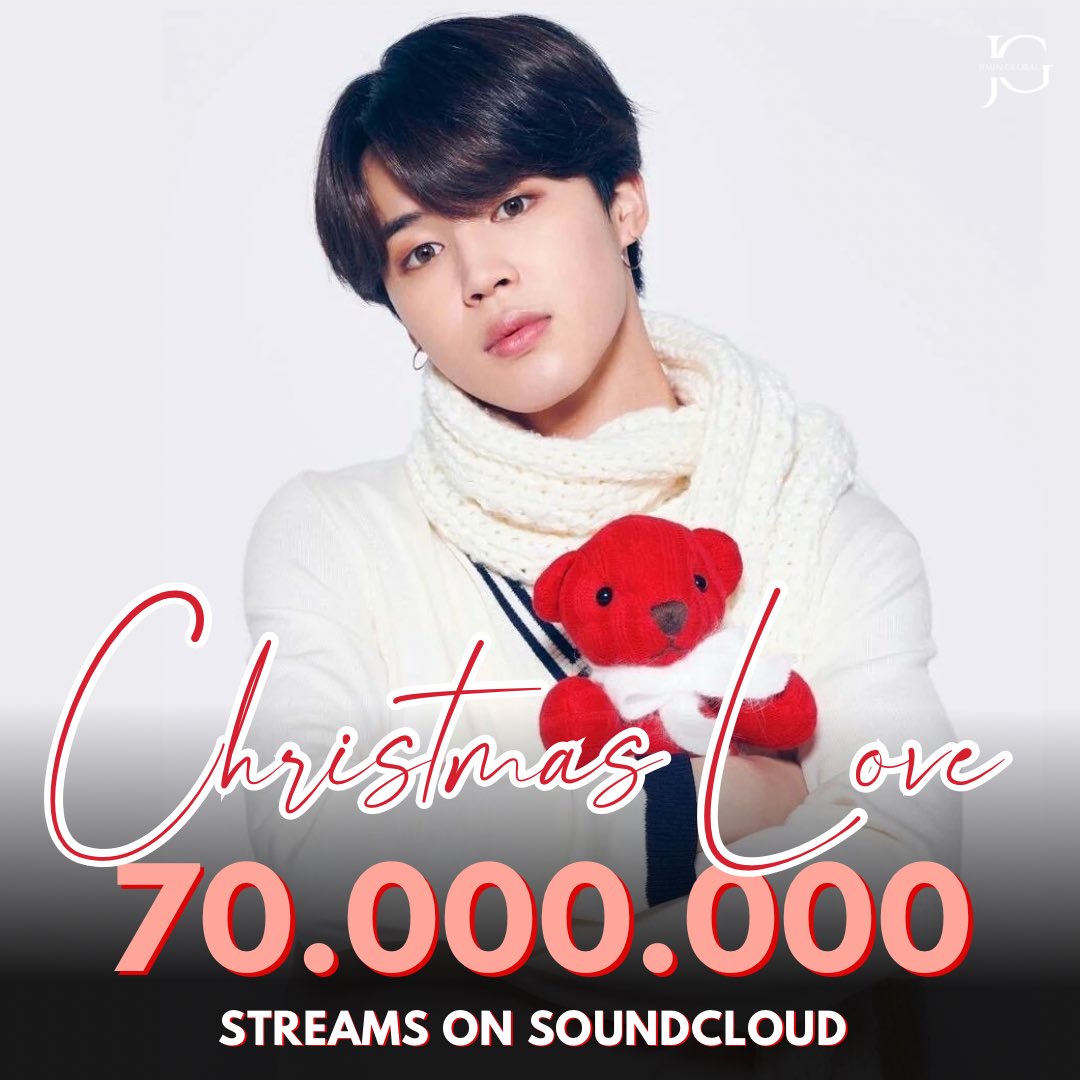 “Christmas Love” has surpassed 70 Million streams on Soundcloud! ☃️ Congratulations, Jimin! 🥰