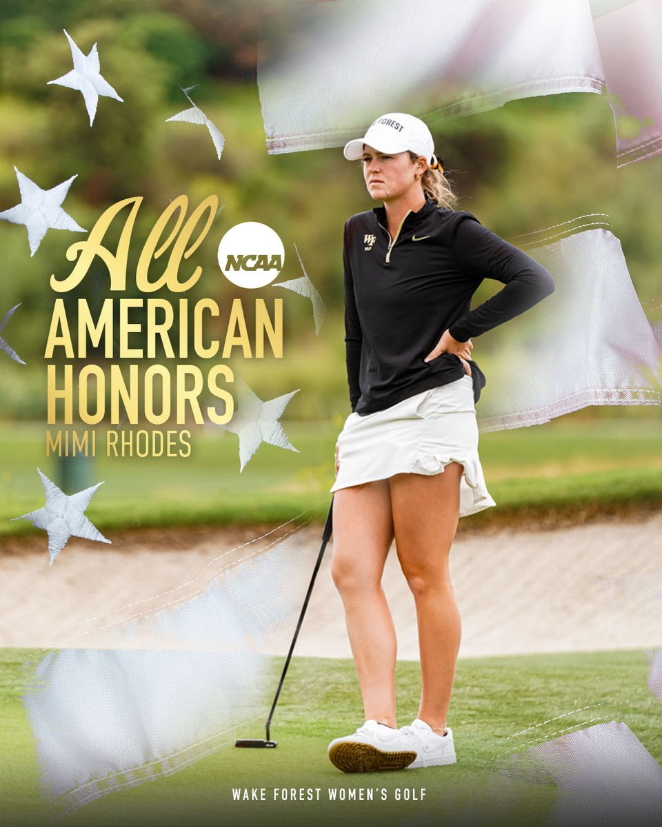 That's our All-American 🥹

#GoDeacs 🎩⛳️🏆