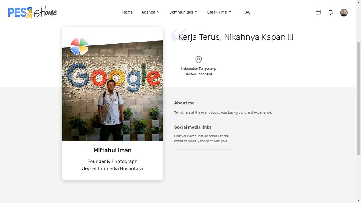 #PESummit24

Live Join Event at Home and After Event Prepare Goes to Office 😁 GMT +7 

🇮🇩✈️🇺🇲