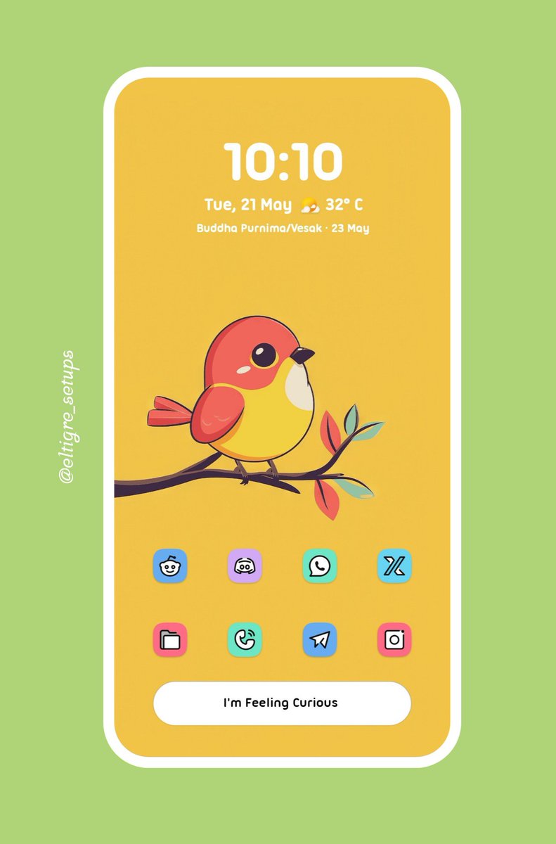 Good Morning 🌞 
Setups of the day ❤️

🔸Crayon Wallpaper 
 @ArrowWalls
🔸Crayon Adaptive Icon
🔸Ghost Icon
 @justnewdesigns
🔸Smart Launcher 
 @SmartLauncher

bio.link/eltigre_setups

#eltigre_setups  #Wallpapers #AndroidHomescreen  #Homescreen #androidtheme #Xiaomi #Poco
