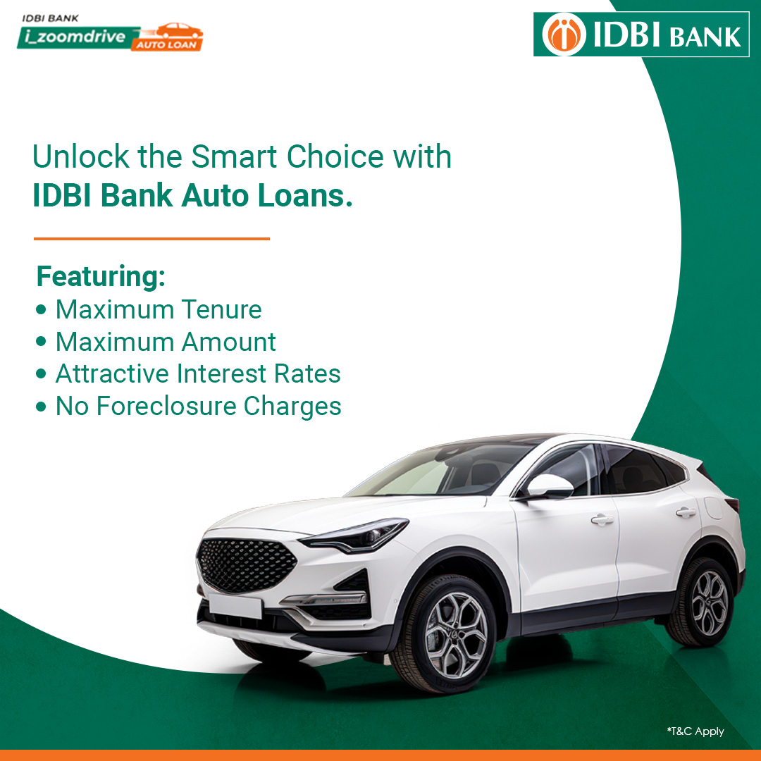 Your ride, your way! With IDBI Bank Auto Loans, driving off in a car that you can call your own, is just a step away. Click on the link below for more details: idbibank.in/auto-loan.aspx #IDBIBank #IDBIBankAutoLoans #DriveYourDream #AutoLoanEasy