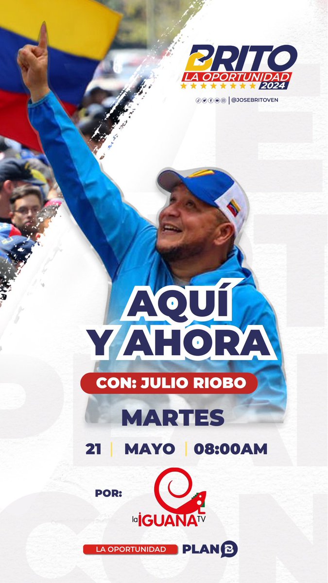 #20mayo Nos vemos mañana mi gente, a primera hora en #AquíYAhora donde estaré conversando con @JRioboVTV 🗓️#21Mayo ⌚08:00AM Podrán verlo en vivo en: acortar.link/iX2Chm 👇🏻👇🏻👇🏻