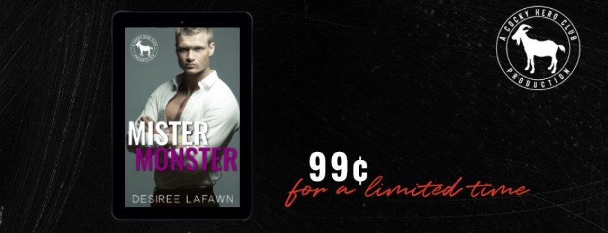 #99c #SALE #KU “FUN!!! AMAZING!! …It was perfection all the way through. I wanted more... Mister Monster deserves more than five stars” Mister Monster by Desiree Lafawn @CockyClub amzn.to/3yAvYwA @GiveMeBooksPR