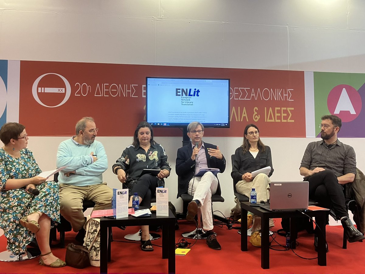 A successful,  productive and hugely enjoyable visit to the Thessaloniki Book Fair with colleagues from #ENLIT European Network for Literary Translation. Thank you Hellenic Foundation for Culture, and congratulations on the 20th anniversary of the fair!