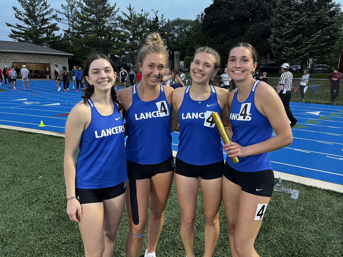 Congrats to the 4x4 coming in first at regionals and running a 4:05.78 🔥