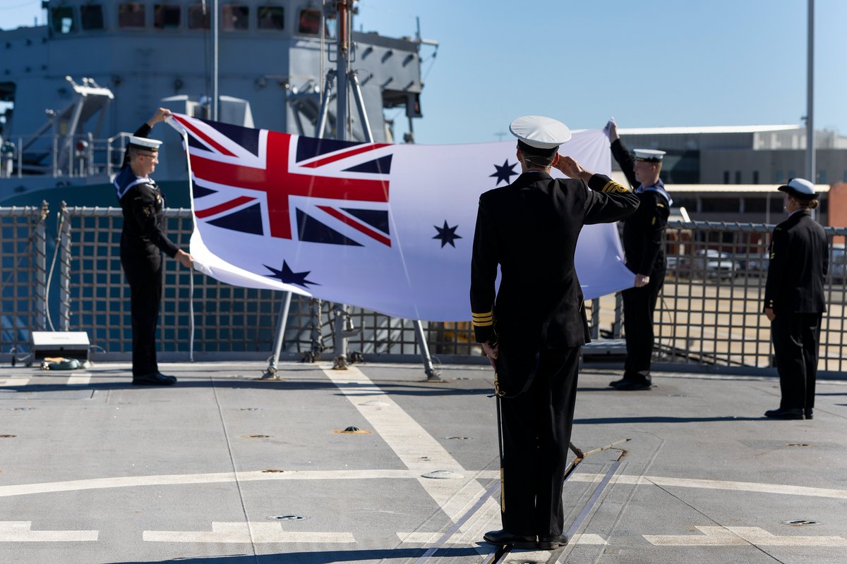 aag_th's tweet photo. 🇦🇺🇩🇪⚓️AAG_th บันทึกประจำวัน: ออสเตรเลียปลดประจำการเรือฟริเกตชั้น Anzac ลำแรก FFH150 HMAS Anzac  
https://t.co/ZnrYQ1xaAF
#Australia #Navy @Australian_Navy #AusNavy @DefenceAust #Germany @thyssenkrupp_en #MEKO 200 #HMASAnzac #Frigate #Warship https://t.co/6Cm7DXVY3G