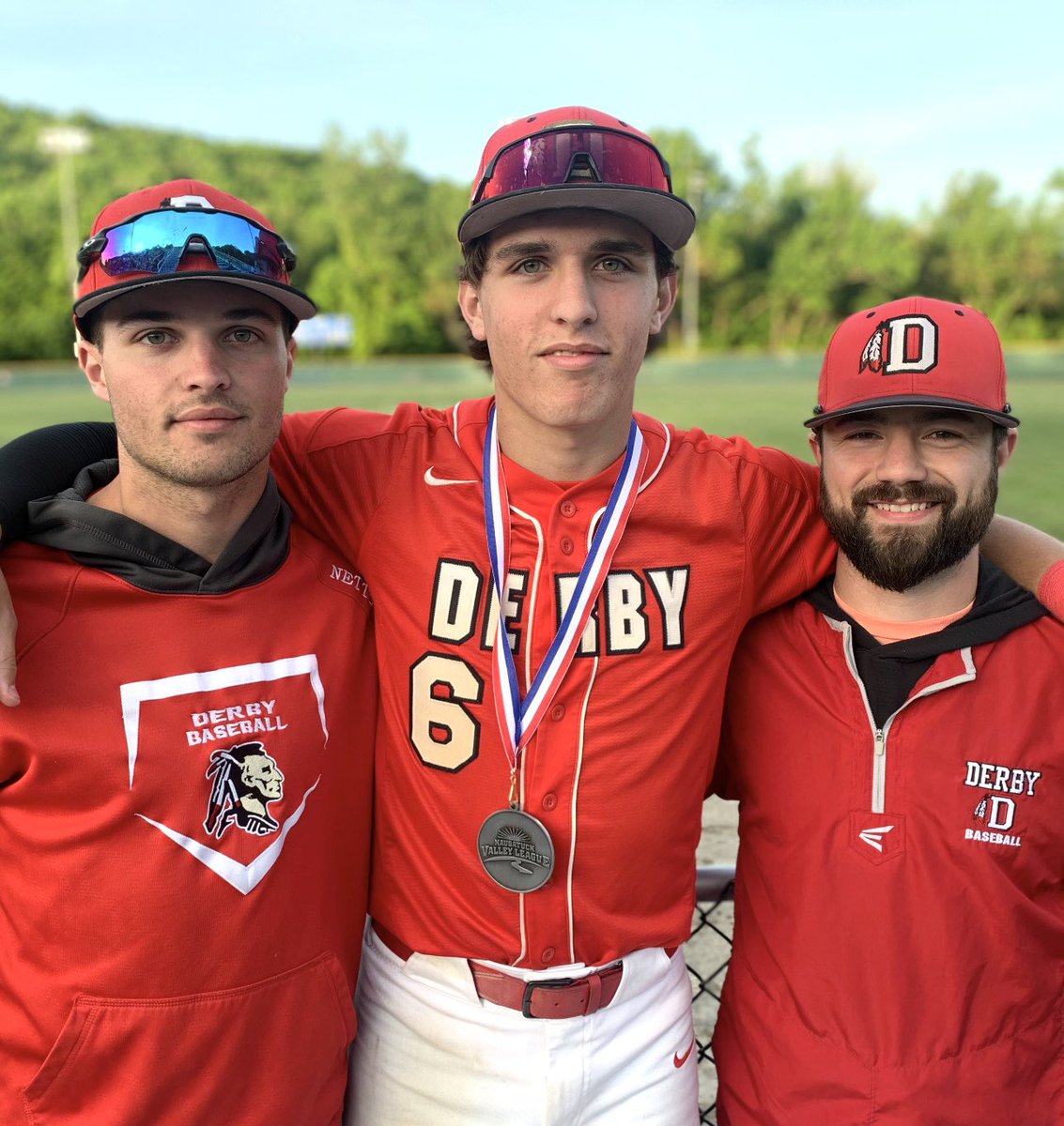 J9nett's tweet photo. Keep doing you Max 
NVL 2nd team. 
Big things to come kid!! 

THIS pic IS Derby baseball!!!! thanks coach Sal ( class of 2012)  and COACH Ty (class of 2020) for coming out to support your boy! https://t.co/cXKPY0cAC2
