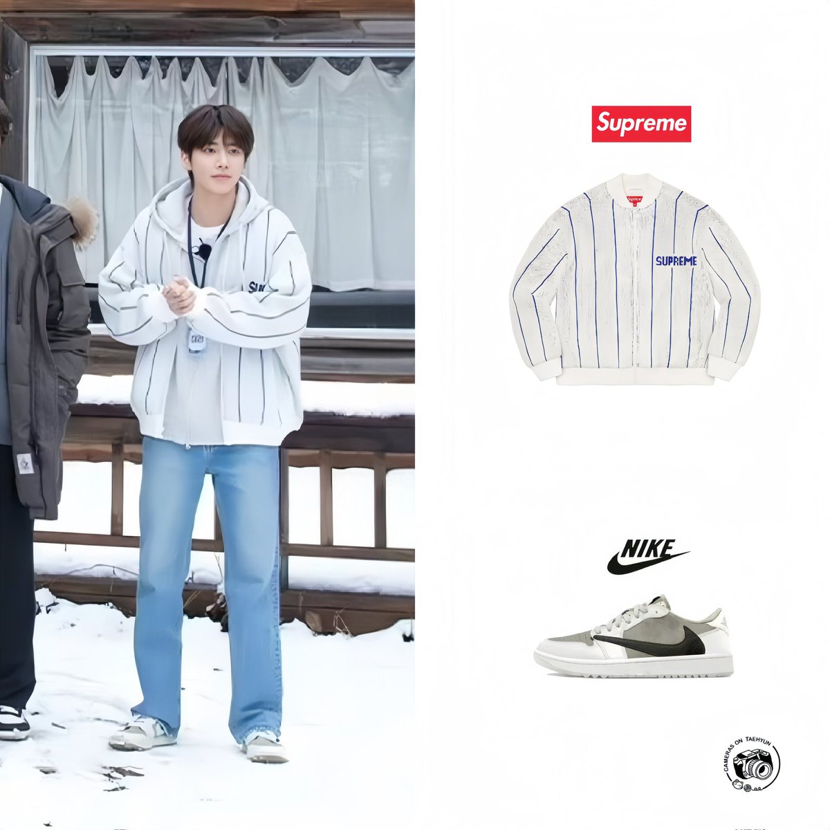 🐿️240520｜【TO DO 】 EP.131 2024년 모아상사 워크숍

▫️OUTWEAR  <supreme >
Pinstripe Varsity Zip Up Sweater
💰€359

▫️SHOES  <nike>
SB Dunk “White Gum”
💰$600~900+ 
#태혀 #TAEHYUN #taehyunclosete #style_taehyun