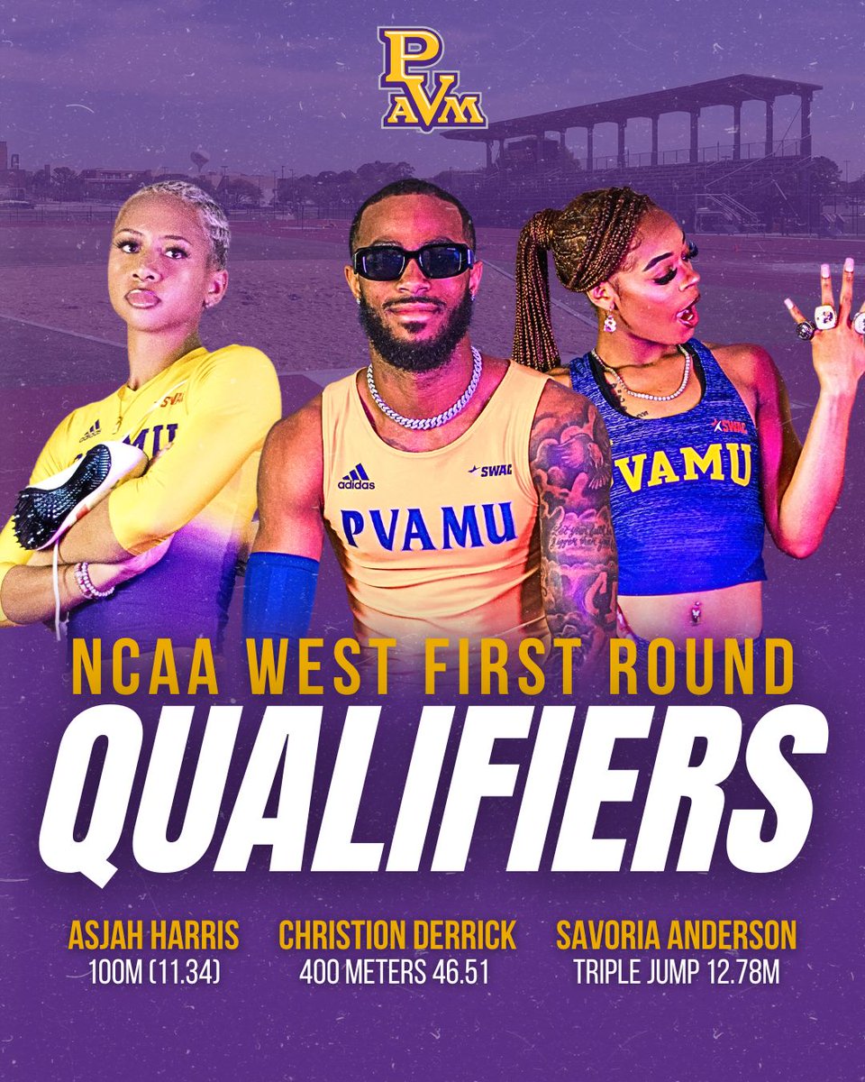 PVAMUTRACK: They have qualified!!! Three Panthers will represent Prairie View A&M University at the West NCAA Regionals in Arkansas. Stay tuned on how to watch live. #WhereChampionsAreBuilt