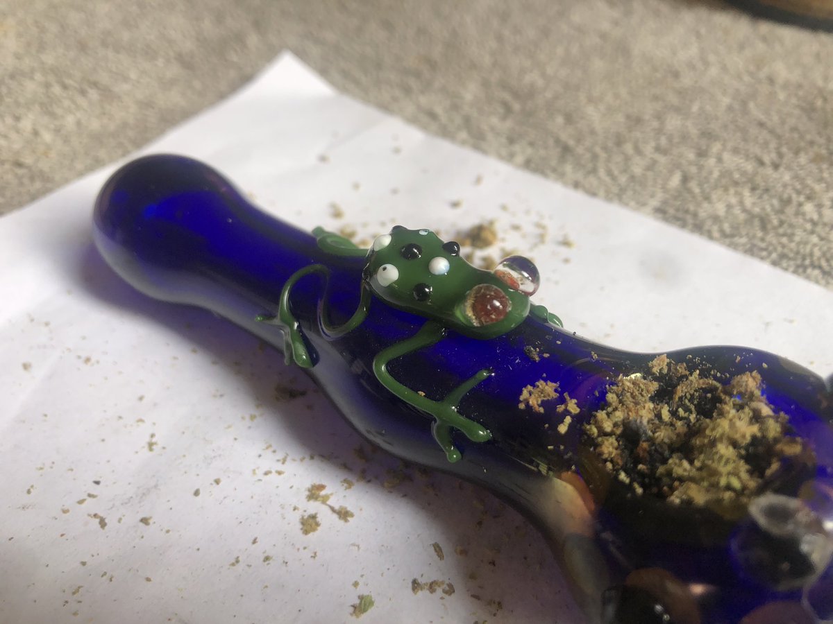 Okay, you’re going to either appreciate this and laugh. Or not. I needed a new pipe for weed. I found this frog beauty today and I am happy. Don’t judge.