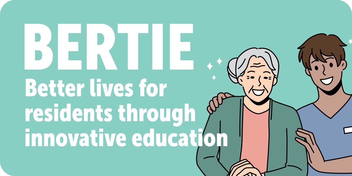 BERTIE is a free education package for #agedcare workers, containing online modules, short videos, summary sheets and quizzes. Aged care workers can attend the online launch event this Thursday 23 May from 11.30am to 12.30pm to learn more. Register now: register.gotowebinar.com/register/33074…