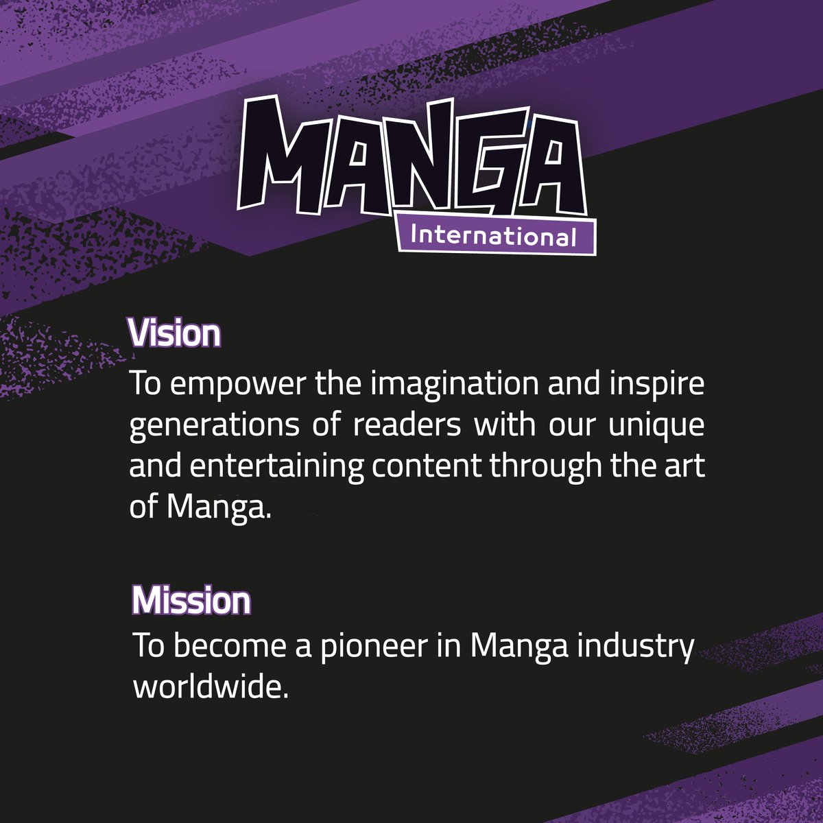 mangainter_'s tweet photo. From our office at Tokyo, we are aiming to unlock new creative achievements with our vision and mission🌍✨   ​

私たちは東京オフィスからビジョンとミッションを掲げ、新たな創造的成果を生み出すことを目指しています。 https://t.co/9l925NVbtm