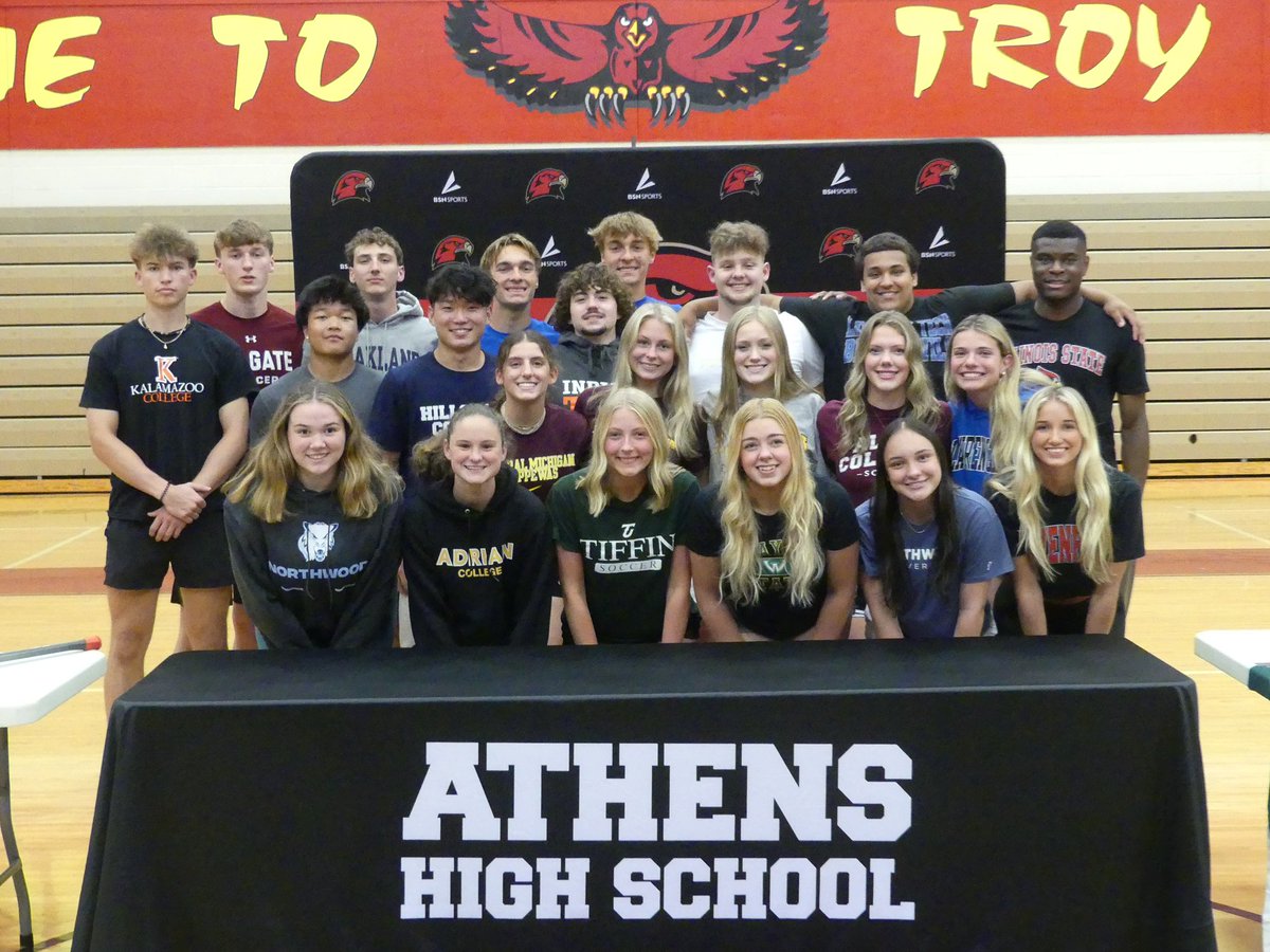 Congratulations to our @AHS_Athletics23 scholars that will continuing their athletic careers at the next level. #ProudPrincipal #AllHawksSoar