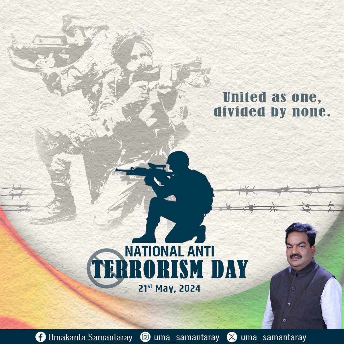Today, we stand united in our commitment to a world free from terror. On Anti-Terrorism Day, let's honor the victims and heroes who have fought against terrorism. Together, we can build a safer and more peaceful future for all.

#AntiTerrorismDay #PeaceAndSecurity