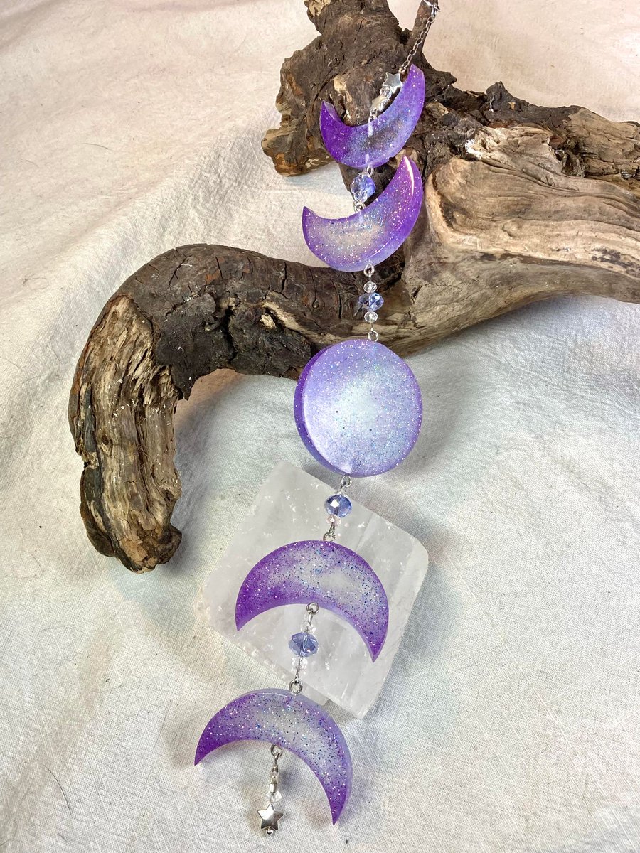Katyjuneful's tweet photo. Handmade Purple Moon Phase Sun Catcher https://t.co/bwfZEfEMi9 https://t.co/RXfVXQIRim